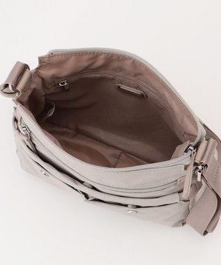 LA BAGAGERIE モノグラム　スクエアナイロンショルダー　SSサイズ アイボリー