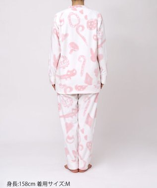 tsumori chisato SLEEP ツモリチサト パジャマ マイクロフリース素材(本体) あったか 長袖 長ズボン レディース UDW403 /ワコール クリーム