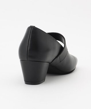 ICB スクエアトゥパンプス ブラック系