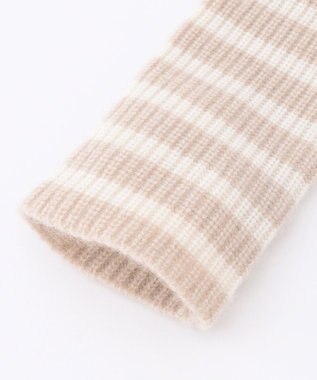 23区 ピュアカシミヤ アーム ウォーマー ベージュ系1