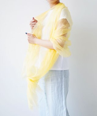 muto Ramie 500 plain リネンストール orange plain