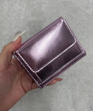 WEGO フラワーレターミニウォレット ピンク