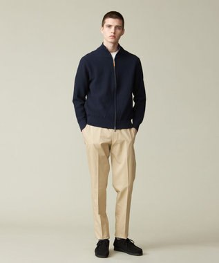 J.PRESS MEN ハイツイストリンクス  フルジップニットカーディガン ネイビー系