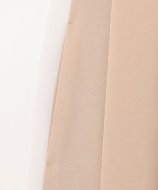 GRACE CONTINENTAL ラインバイカラードレス ベージュ