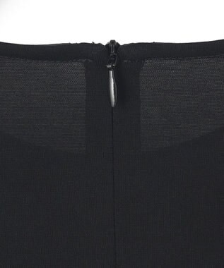 23区 L 【Oggi8月号掲載/接触冷感/洗える】ツイストコットンプレーティング ティアードワンピース ブラック系