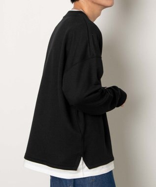 WEGO フェイクレイヤードプルオーバー ブラック