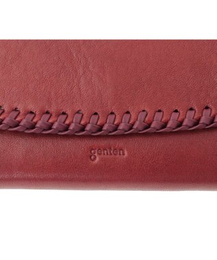 genten ウールシープソフト 長財布 ワイン