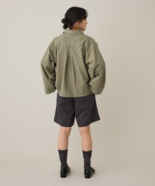 CRAFT STANDARD BOUTIQUE ビッグ袖デザインシャツ Smoky Green