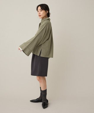 CRAFT STANDARD BOUTIQUE ビッグ袖デザインシャツ Smoky Green