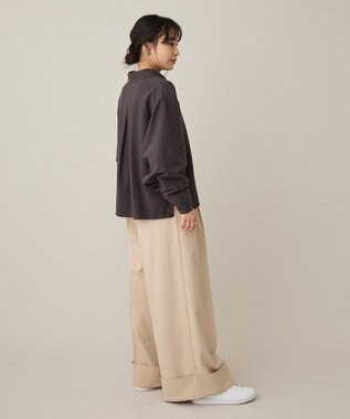 CRAFT STANDARD BOUTIQUE ビッグ袖デザインシャツ Charcoal Gray