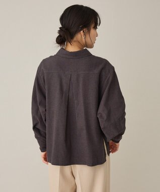 CRAFT STANDARD BOUTIQUE ビッグ袖デザインシャツ Charcoal Gray