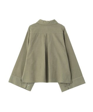 CRAFT STANDARD BOUTIQUE ビッグ袖デザインシャツ Smoky Green
