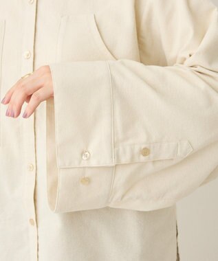 CRAFT STANDARD BOUTIQUE ビッグ袖デザインシャツ Ivory