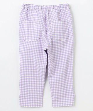 ANY KIDS ひんやりクール ギンガムパンツ ラベンダー×ギンガム