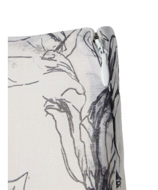 Green Parks モノトーンフラワータイトスカート Off White