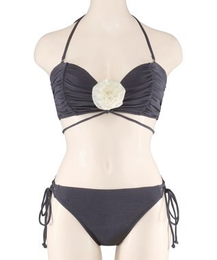 San-ai Resort（三愛水着楽園） 【FUWAMARU】ノンワイヤーバンドゥビキニ　9M　【San-ai Resort（サンアイリゾート）】 ネイビー