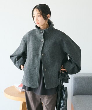 CRAFT STANDARD BOUTIQUE ソデタックスタンドコート Charcoal Gray