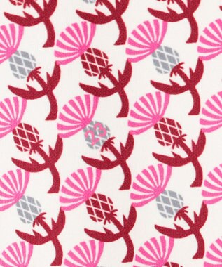 23区GOLF 【WOMEN】【吸水速乾/UVカット】アザミ小紋柄半袖ポロシャツ アイボリー系5