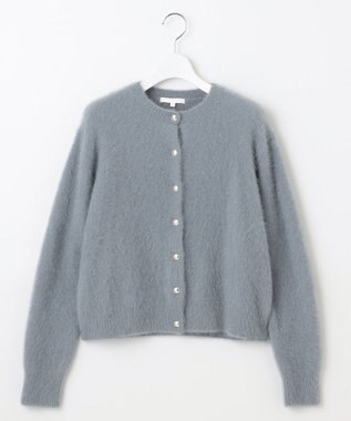 自由区 L 【SHIHOさん着用】ヘアリーフォックス カーディガン ブルー