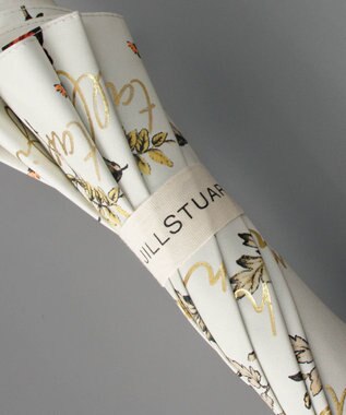 AURORA JILL STUART ジル スチュアート 晴雨兼用一段スライド傘 (ボタニカル柄) オレンジ