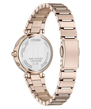 CITIZEN 【xC】ハンサムなサクラカラーの光発電エコ・ドライブ電波時計 EC1017-58A サクラ色