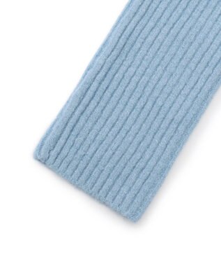 UNFILO 【WEB/一部店舗限定】ふわふわニット アームウォーマー サックス