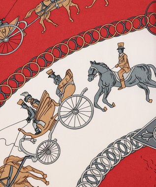 GRACE CONTINENTAL ホースプリントスカーフ ブラック