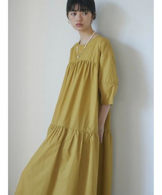 Green Parks ａ．ボリューム切り替えワンピース Yellow