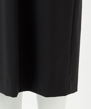 23区 【エステータ】ウールトロドライストレッチ プリーツコンビ ワンピース ブラック