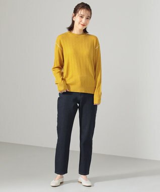 SHARE PARK LADIES 〈CIMMARON CORE〉CLAUDIA スリムテーパードパンツ ネイビー系