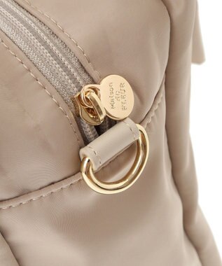 Maison de FLEUR EC限定リボン3ルーム2Wayトートバッグ Beige