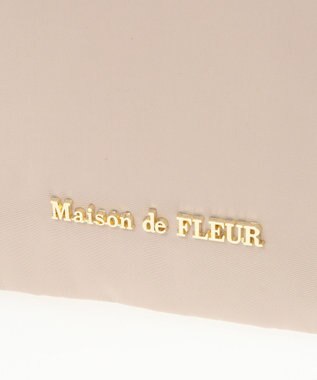 Maison de FLEUR EC限定リボン3ルーム2Wayトートバッグ Beige