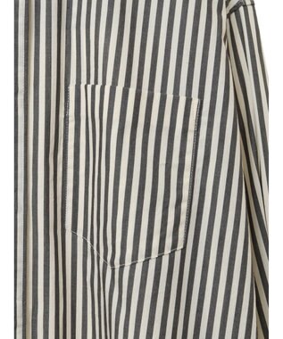 CRAFT STANDARD BOUTIQUE バンドカラーシャツ Stripe Gray