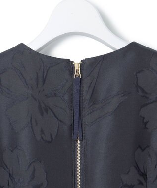 23区 L 【APPLAUDIR】マニフィークフラワージャカード ドレス ネイビー系