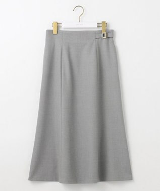 ANY SIS S 【洗える】褒めらレディフレア スカート グレーシャンブレー