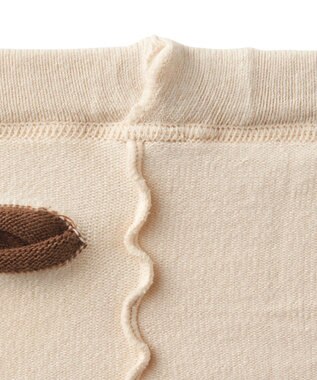 MIKI HOUSE HOT BISCUITS 【70-100cm】 顔ドン のびのび ベビースパッツ アイボリー