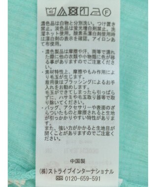 earth music&ecology シアーリブロゴ刺繍プルオーバー Mint Green