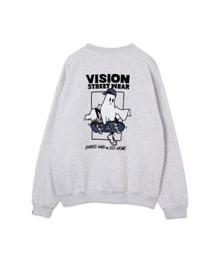 WEGO 【ユニセックス着用ITEM】VISIONゴーストスケータープルオーバー アッシュグレー