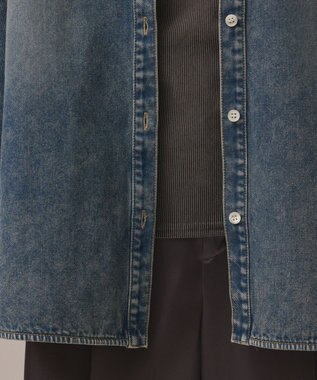 GRACE CONTINENTAL デニム2WAYシャツ ブルー