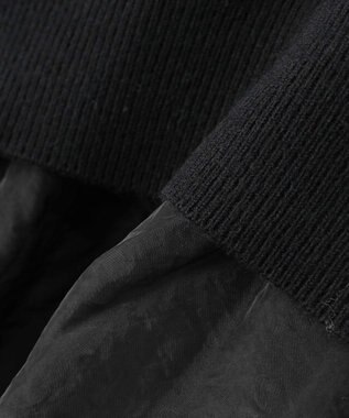 uncrave ウール ナイロン ペプラム ニット（uncrave STANDARD） ブラック