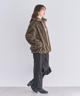 Green Parks ミンクライクファーブルゾン Gray