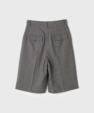 GRACE CONTINENTAL スーツ地ハーフパンツ グレンチェック