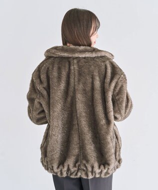 Green Parks ミンクライクファーブルゾン Gray