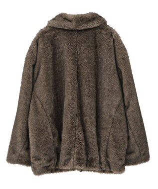 Green Parks ミンクライクファーブルゾン Gray