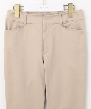 ANY SIS 【撥水】サテンストレッチビューティ パンツ ベージュ