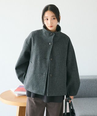 CRAFT STANDARD BOUTIQUE ソデタックスタンドコート Charcoal Gray