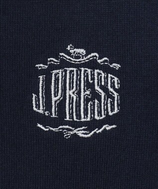 J.PRESS KIDS 【110-130cm】柄襟ラガー 長袖ポロシャツ ネイビー系