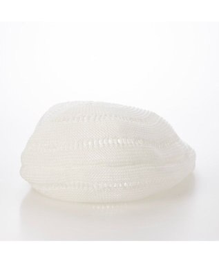 UNBILLION カシュカシュ cachecache / ラメ糸ラウンドセミショルダー ホワイト