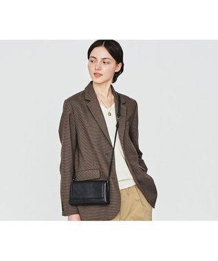 genten エッセンシャルゴート 2WAYポシェット クロ