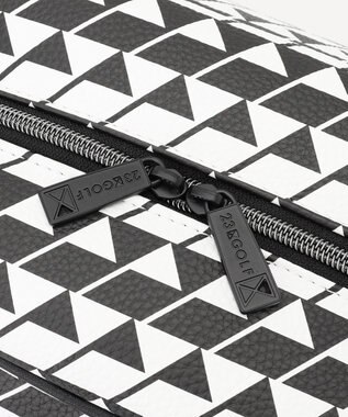 23区GOLF 【UNISEX】フラッグ総柄ボストンバッグ　シューズ収納付きの大容量　ショルダー持ちも可能 ブラック系5